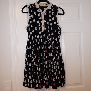 Adorable retro/pinup-inspired cat dress!